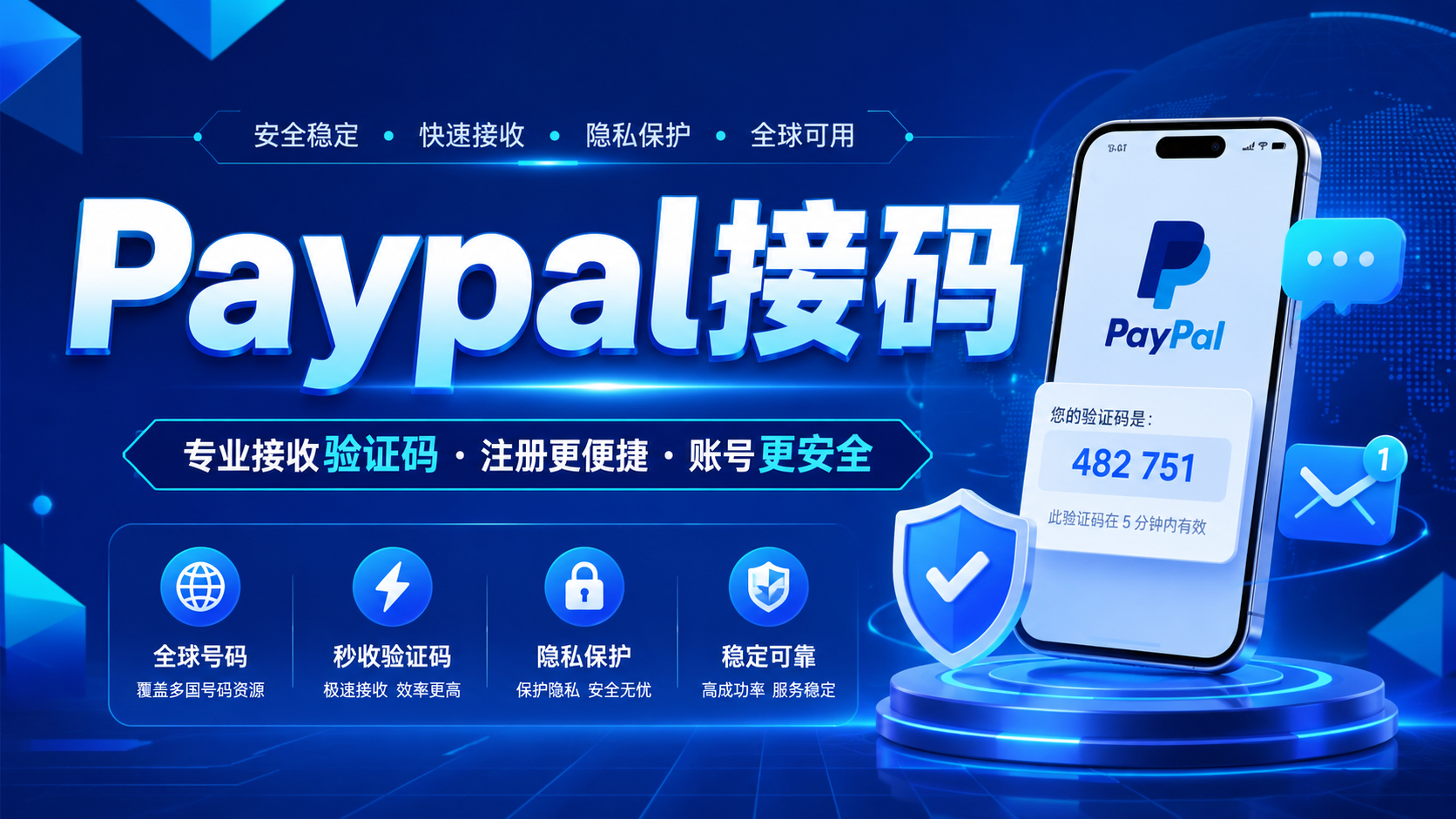 Paypal美区接码